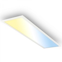 Hranatá - BRILO 7767016 BRILONER Piatto svítidlo LED panel 100x25 cm - 24W, 2600lm, stmívatelné, dálkový ovladač, CCT, bílé 7767016