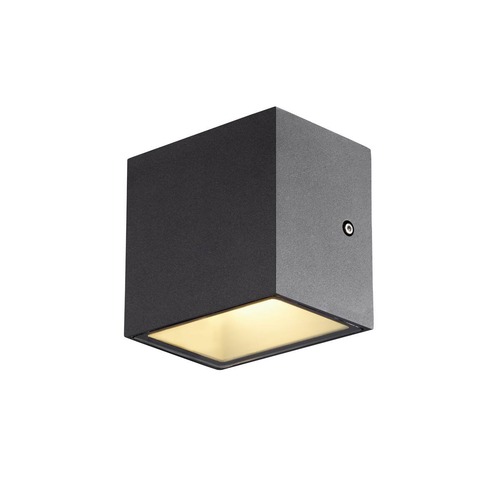 Nástěnná - LA 1002032 SITRA CUBE WL LED venkovní nástěnné a stropní nástavbové svítidlo, antracit, IP44, 3000K, 10W - BIG WHITE (SLV) - foto 1