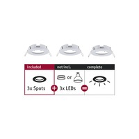 Kruhová - P 92480 Vestavné svítidlo Choose spot nevýklopné max. 10W bílá mat 230V - PAULMANN