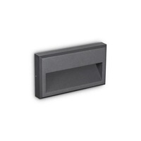 Nástěnná - ILUX 250854 LED Venkovní nástěnné svítidlo Ideal Lux FEBE-1 AP ANTRACITE 250854 6W 490lm 3000K IP65 22,5cm antracitové - IDEALLUX