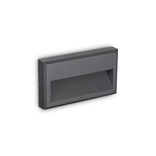 Nástěnná - ILUX 250854 LED Venkovní nástěnné svítidlo Ideal Lux FEBE-1 AP ANTRACITE 250854 6W 490lm 3000K IP65 22,5cm antracitové - IDEALLUX - foto 1