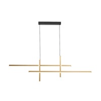 Podélná - ZUMA 003064-026640 22008P-BK/GD EDGE závěsné svítidlo černá-zlatá - ZUMALINE