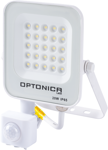 Vnitřní reflektory - LED SMD světlomet Bílé tělo IP65 se senzorem - foto 1