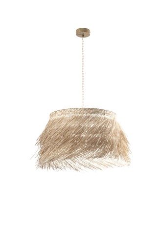 Dekorativní - FAN I-SAMOA-S60 Závěsné svítidlo Samoa (ratan) 1 x E27, max 60 W, IP20, pr. 70 x 178 cm - FANEUROPE - foto 1