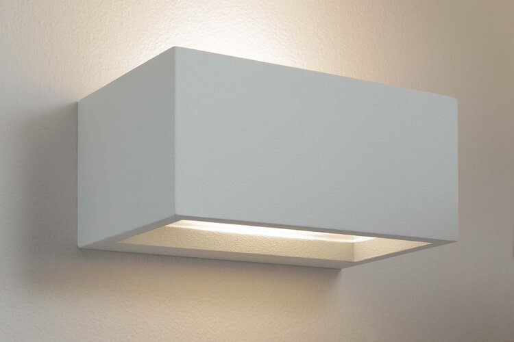 Sádrová - WD 86-1350 Nástěnné sádrové svítidlo QND142, 1x60W, 230V - ECO DESIGN - foto 1