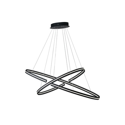Dekorativní - FAN LED-CLARKE-S120 Závěsné LED svítidlo CLARKE černá, 88 W, 11000 lm, 4000 K, 120 x 60 x 124 cm - FANEUROPE - foto 1