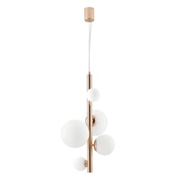 Dekorativní - FAN I-HERA-S5 Závěsné svítidlo Hera, zlaté, 5 x G9, 45 x 180 cm - FANEUROPE