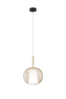 Koule - FAN I-PIREX-S35-AMB Závěsné svítidlo Pirex (jantarové sklo) 1xE27 25x200 cm bez rozety - FANEUROPE