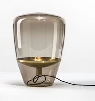 Stolní lampy dekorační - BRO PC00856_024 Stolní lampa BALLOONS SMALL výška 40cm E14 3W hnědá kouřová / mosaz / kabel tmavě šedý - BROKIS B