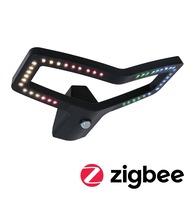 Nástěnná - P 94793 LED venkovní nástěnné svítidlo Smart Home Zigbee 3.0 Alara pohybové čidlo IP44 hranaté 375x270mm RGBW+ 10W 230V antracit kov - PAULMANN