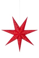 Interiérové dekorace - MAR 700120 Aratorp červená závěsná hvězda 75 cm - Markslöjd