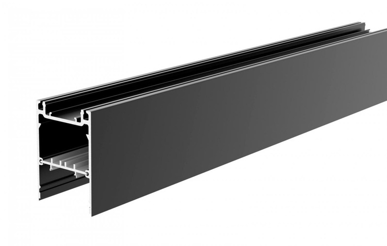 Al profily k zavěšení - IMPR 970580 Deko-Light profil - PLANO MS, 80 x 55mm, černá LED-nosič, 2m - LIGHT IMPRESSIONS - foto 1