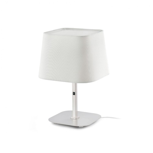 Stolní lampy dekorační - FARO 29937 SWEET bílá a nikl stolní lampa - FARO - foto 1