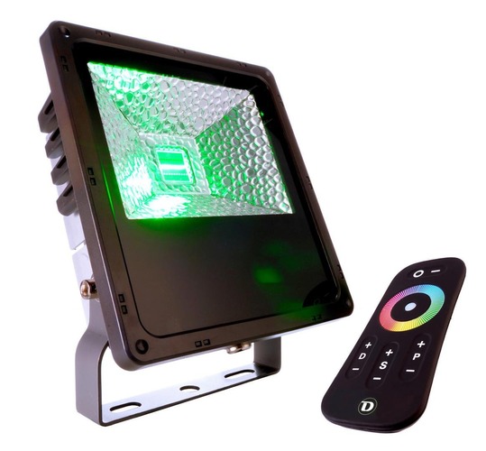 Reflektory - IMPR 732075 Deko-Light podlahové a nástěnné a stropní svítidlo Flood RF II -30 RGB 100-240V 32W 1060 lm 178 mm antracit - LIGHT IMPRESSIONS - foto 1