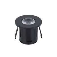 Vestavěný - LED skříňka Light - 1W Round - Black Body