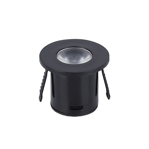 Vestavěný - LED skříňka Light - 1W Round - Black Body - foto 1