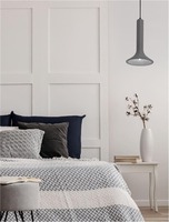 Kónická - NV 9540206 Závěsné svítidlo DYLAN šedý beton E14 1x5W 230V IP20 bez žárovky - NOVA LUCE