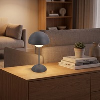 Stolní lampy dekorační - BRILO 7578015 Kugle stolní lampička - 3W, 250lm, bezdrátová, LED, stmívatelné, dotykový vypínač, teplá bílá, antracit - BRILO