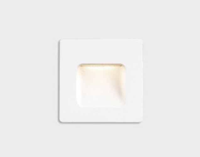 Zapuštěná - KHL K51201.01.WR.WH-WH.ST.8.30 Nástěnné zapuštěné svítidlo AGATAR 70x70mm bílé 3W 3000K - Kohl Lighting - foto 1