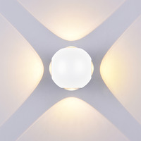 LED nástěnné svítidla - LED nástěnné svítidlo Round 4 Diod White Body