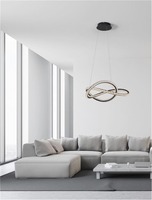 Kruhová - NV 9748160 Závěsné svítidlo GINEVRA černý hliník a akryl LED 56W 230V 3000K IP20 stmívatelné - NOVA LUCE