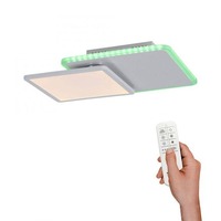 Hranatá - LD 11663-16 ARENDA LED stropní svítidlo, bílé, stmívatelné, dálkový ovladač, paměť 2700-5000K - LEUCHTEN DIREKT / JUST LIGHT