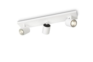 Bodová - PH 53093/31/12 Bodové svítidlo Philips Runner 53093/31/12 bílé 3x max.50W - PHILIPS (915004327601)