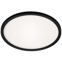 Kruhová - BRILO 3643-415 Stropní svítidlo do koupelny, pr. 42 cm, 22 W, 2900 lm, černá - BRILO