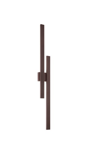 Nástěnná - FAN LED-HERCULES-140 Nástěnné svítidlo Hercules corten, hliník s PC difuzorem, 47 W, 6800 lm, CCT 2700/3500/4000 K, IP65, 60 x 175 x 1420 mm - FANEUROPE - foto 1