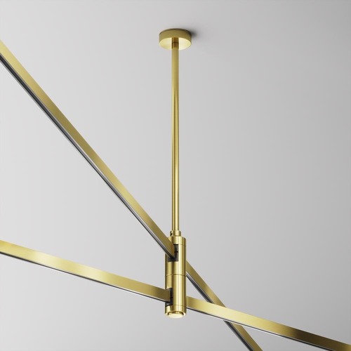 Lištové Magnetic Maytoni Flarity - M TRA158C-D1-BS Stropní upevnění pro magnetickou lištu 300 mm mosaz hliník 24V Flarity - MAYTONI - foto 1