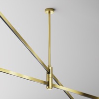 Lištové Magnetic Maytoni Flarity - M TRA158C-D1-BS Stropní upevnění pro magnetickou lištu 300 mm mosaz hliník 24V Flarity - MAYTONI