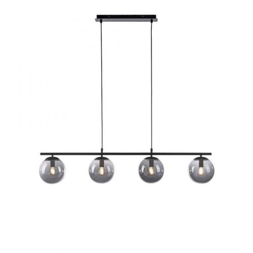 Podélná - LD 14604-18 BIG WIDOW LED stropní svítidlo, černá, jednoduché, nadčasové, 4 ramenné stropní svítidlo - LEUCHTEN DIREKT / JUST LIGHT - foto 1