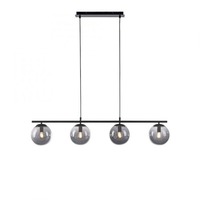 Podélná - LD 14604-18 BIG WIDOW LED stropní svítidlo, černá, jednoduché, nadčasové, 4 ramenné stropní svítidlo - LEUCHTEN DIREKT / JUST LIGHT