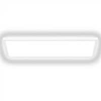 Hranatá - BRILO 7550016 Tava A LED stropní svítidlo, energetická třída A, přímé a nepřímé osvětlení, 50.000h životnost, 58cm, bílé - BRILO