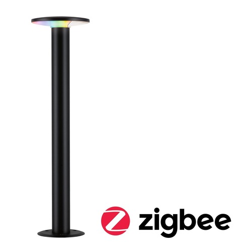 Sloupková - P 94756 LED stojací svítidlo Smart Home Zigbee Plate IP44 600mm RGBW+ 5W 230V antracit kov/umělá hmota - PAULMANN - foto 1