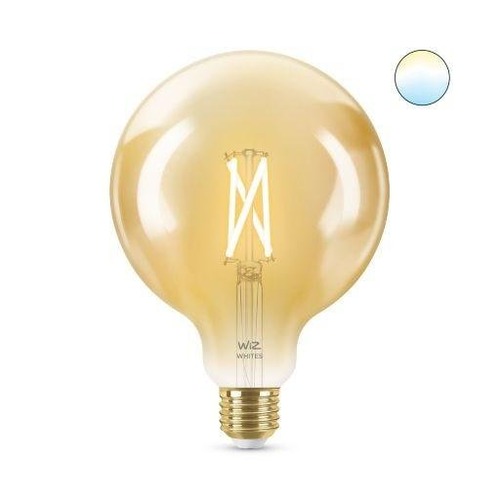 WiZ - PH 8718699786816 LED Žárovka WiZ Tunable White Filament Amber 8718699786816 E27 G125 6,7-50W 640lm 2000-5000K, stmívatelná - PHILIPS (929002418401) - foto 1