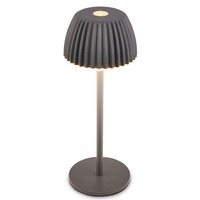 Stolní lampy dekorační - BRILO 7581015 Riffle Nano stolní lampička - 1,5W, 130lm, nabíjecí, LED, stmívatelné, dotykový vypínač, German design Award Winner 2025, antracit - BRILO