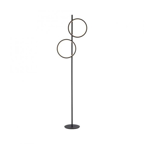 Stojací lampy - LD 15396-18 MINI RITUS LED stojací svítidlo černé jednoduchý design nožní vypínač teplá bílá 3000K - JUST LIGHT - foto 1