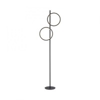 Stojací lampy - LD 15396-18 MINI RITUS LED stojací svítidlo černé jednoduchý design nožní vypínač teplá bílá 3000K - JUST LIGHT