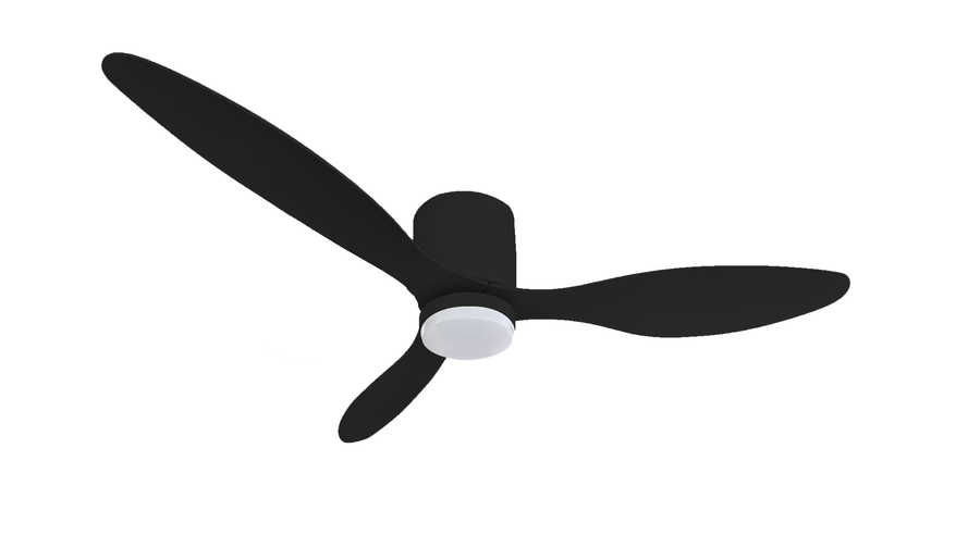 LED stropní svítidla Optonica - LED stropní ventilátor 18W/3CCT černá + dálkové ovládání - foto 1
