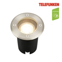 Zapuštěná - TF 322702TF TELEFUNKEN venkovní svítidlo do země, vodotěsné IP67, tvrzené sklo, GU10 patice, kruhové - BRILONER