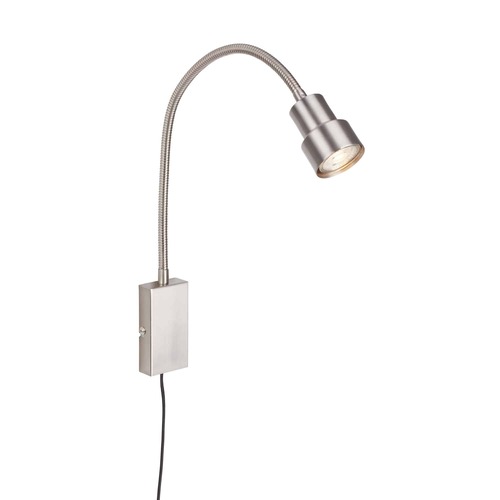 S ramenem - BRI 2085-012 Bodové svítidlo s dotykovým vypínačem 69 cm 1xGU10 5W 400lm matný nikl - BRILONER - foto 1