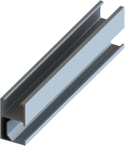 Spotřební materiál a příslušenství - Hliník Silver Rail 27 * 45 mm 2,2 m - foto 1