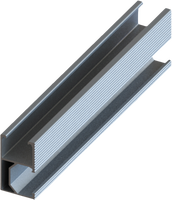 Spotřební materiál a příslušenství - Hliník Silver Rail 27 * 45 mm 2,2 m