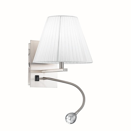 S ramenem - FAN I-090111-5A Nástěnné svítidlo Helly, kruhové, bílé, LED + 1 x E14, 3 W, 60 lm, 4500 K, 20 x 30 x 24 cm - FANEUROPE - foto 1