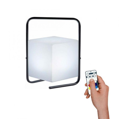 Na stůl - LD 19970-18 KENO LED stolní lampa, černá, RGB, bateriové svítidlo, IP44, vč. USB-kabel, dálkový ovladač RGB+3000K - LEUCHTEN DIREKT / JUST LIGHT - foto 1