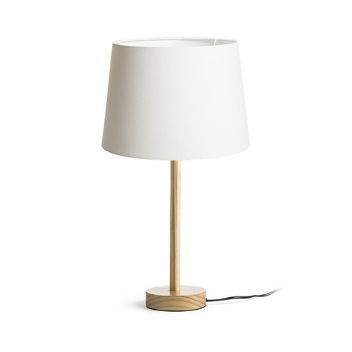 Stolní lampy dekorační - RED R14035 MAUI/AMBITUS 30 stolní Polycotton bílá/dřevo 230V E27 11W - RED - DESIGN RENDL - foto 1