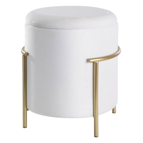 Ostatní - EG 424135 Taburetka v.465 bílá/zlatá MASHIKE 424135 - LIVING - foto 1