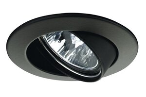 Koupelnová - P 17951 Zápustné svítidlo Premium výklopné max.50W 12V 51mm černá/hliník - PAULMANN