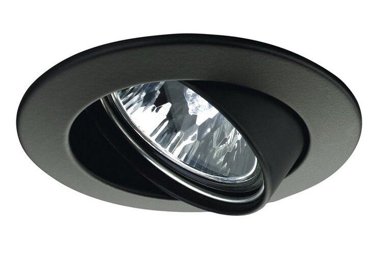 Koupelnová - P 17951 Zápustné svítidlo Premium výklopné max.50W 12V 51mm černá/hliník - PAULMANN - foto 1